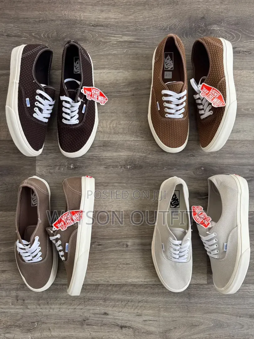 Men's Leather Vans or Male Sneakers Nicely Modeled