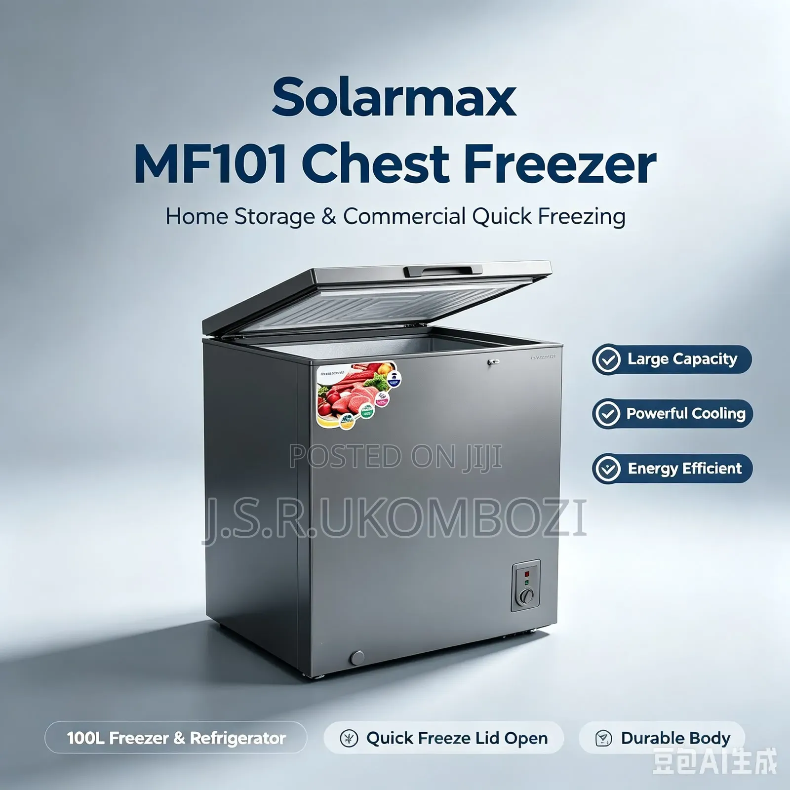 Solamax Chest Freezer 100L
