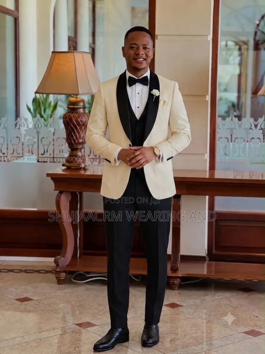 Cream One Jax Suit| Smart Suit