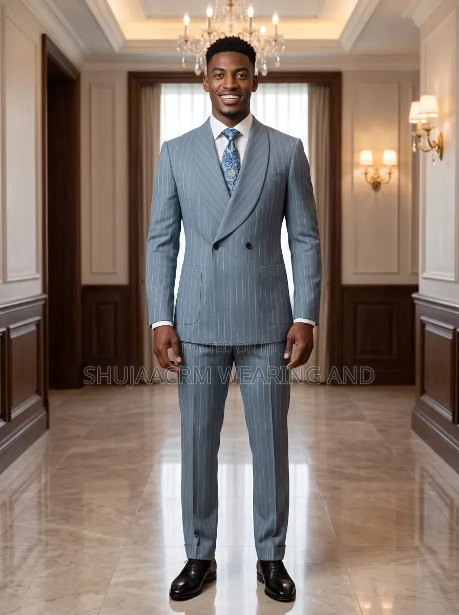 Two Button Mens Suit| Blue Suit