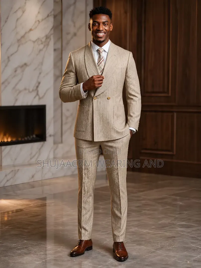 Khaki Two Bitton Suit
