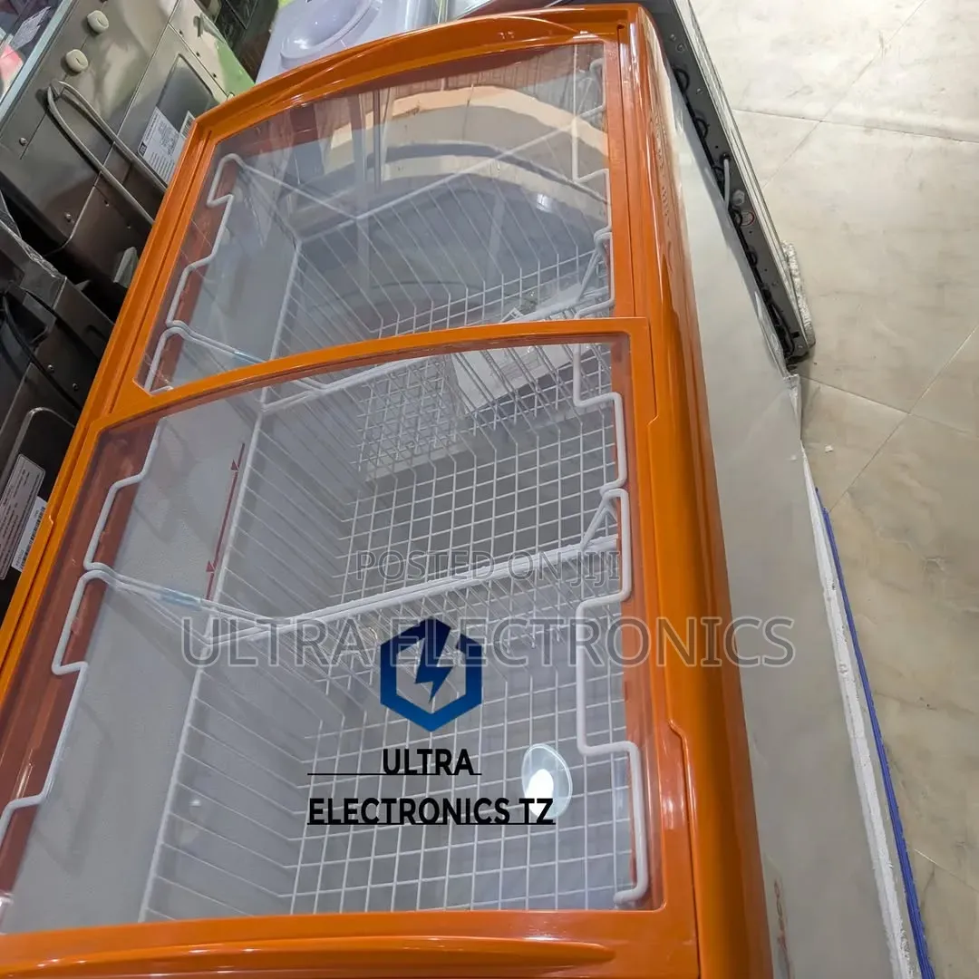 ORIGINAL ASCO POWERFUL Showcase Freezer/ Glass Top Freezer With 337 L