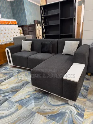 Sofa L Shape Luxury Color Grey and White