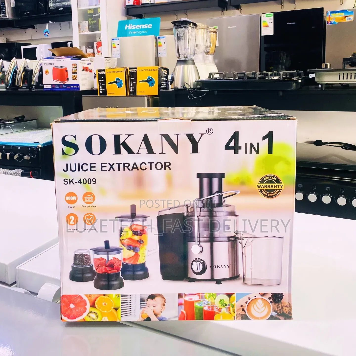 Sokany 4-in-1 Electric Juice Extractor Machine
