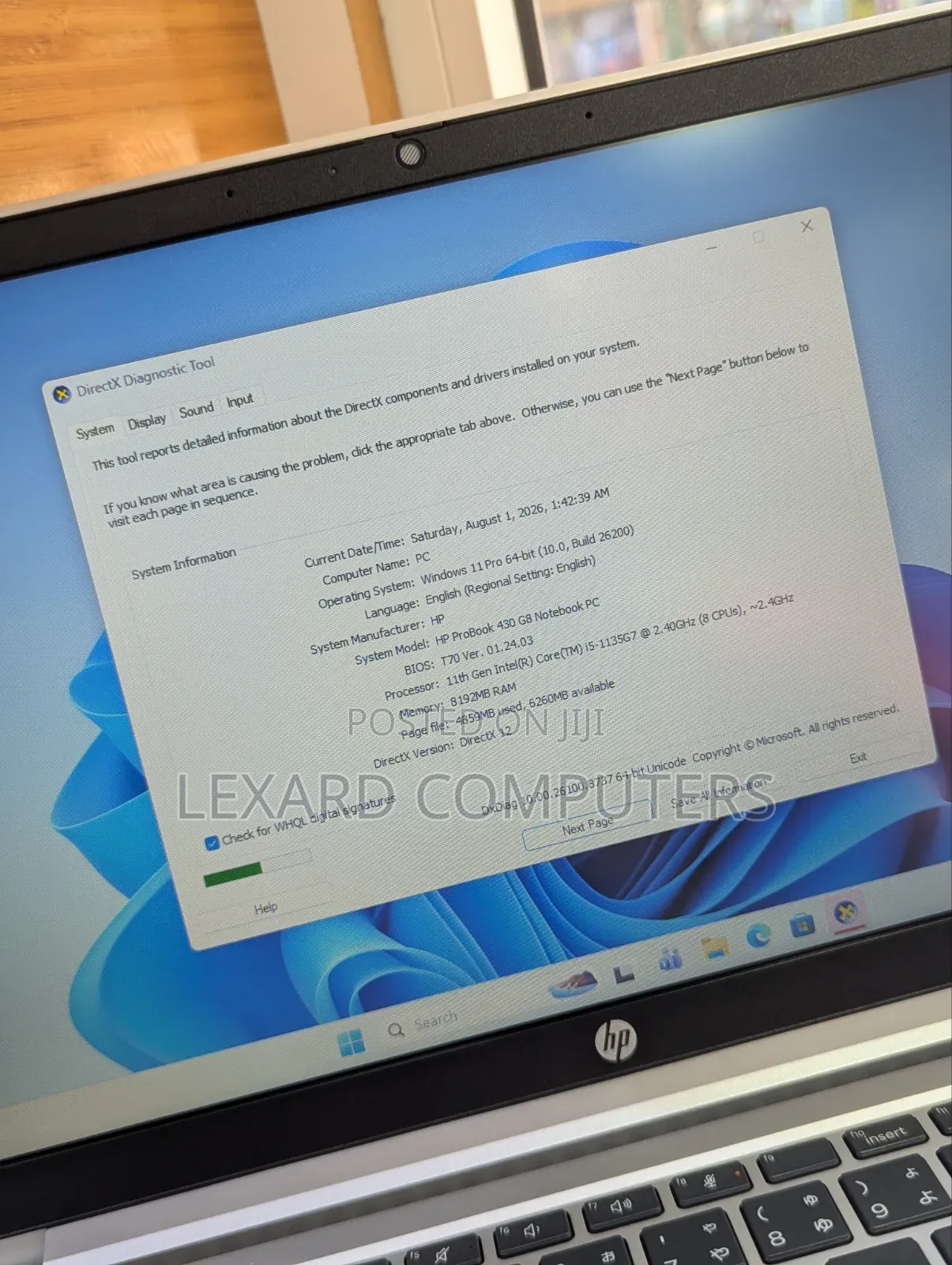 Laptop HP ProBook 430 G8 8GB Intel Core i5 SSD 256GB