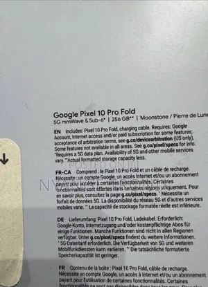 New Google Pixel 10 Pro Fold 256 GB Gray