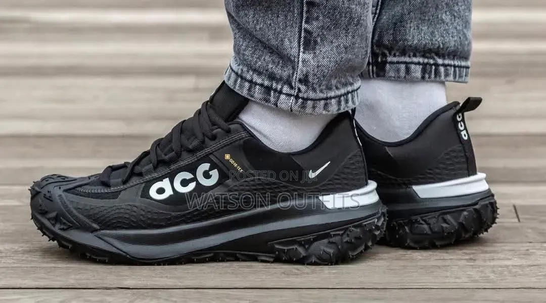 Men's Leather Sneaker Shoes Acg Brand Materials Very Classical