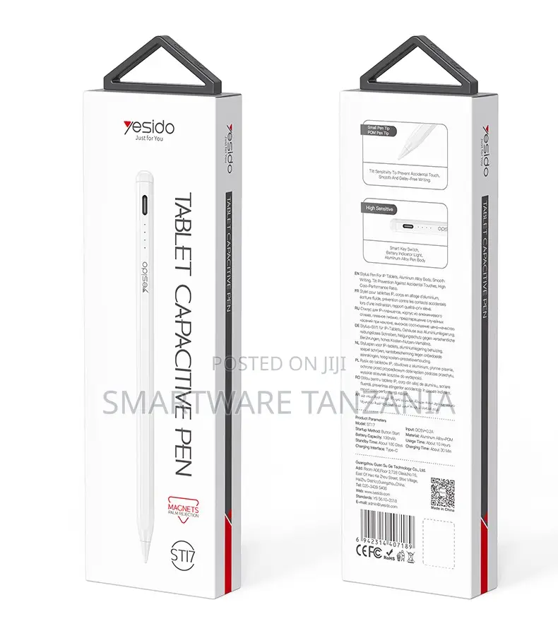 Yesido BT 5.1 Capacitive Stylus Pen With Lightning Charging, 25 Hours