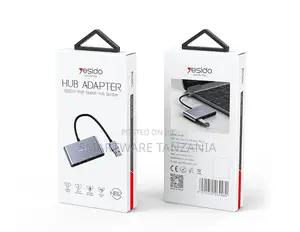 Yesido USB 2.0 Hub Adapter With 4 Ports, 0.5m Cable Length