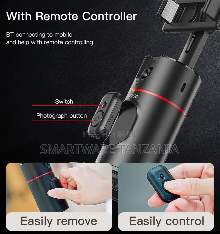 Yesido Auto Tracking Smartphone Holder With 360-Degree Rotation
