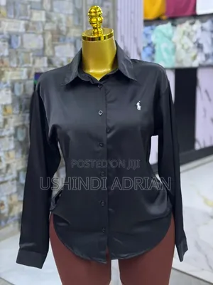 satin Shirt Polo Plain–premium Quality