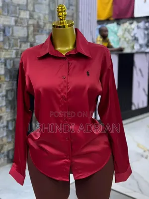 satin Shirt Polo Plain–premium Quality