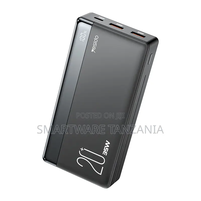 Yesido Power Bank 20000mAh, PD Fast Charge 35W, Dual USB Outputs