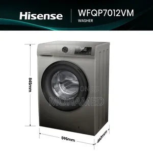 Hisense 7Kg Front Loader Washing Machine With Inverter-Wfqp7012vmt