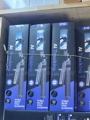The C12 AI Tracking Stable Selfie Stick Quadrupod,