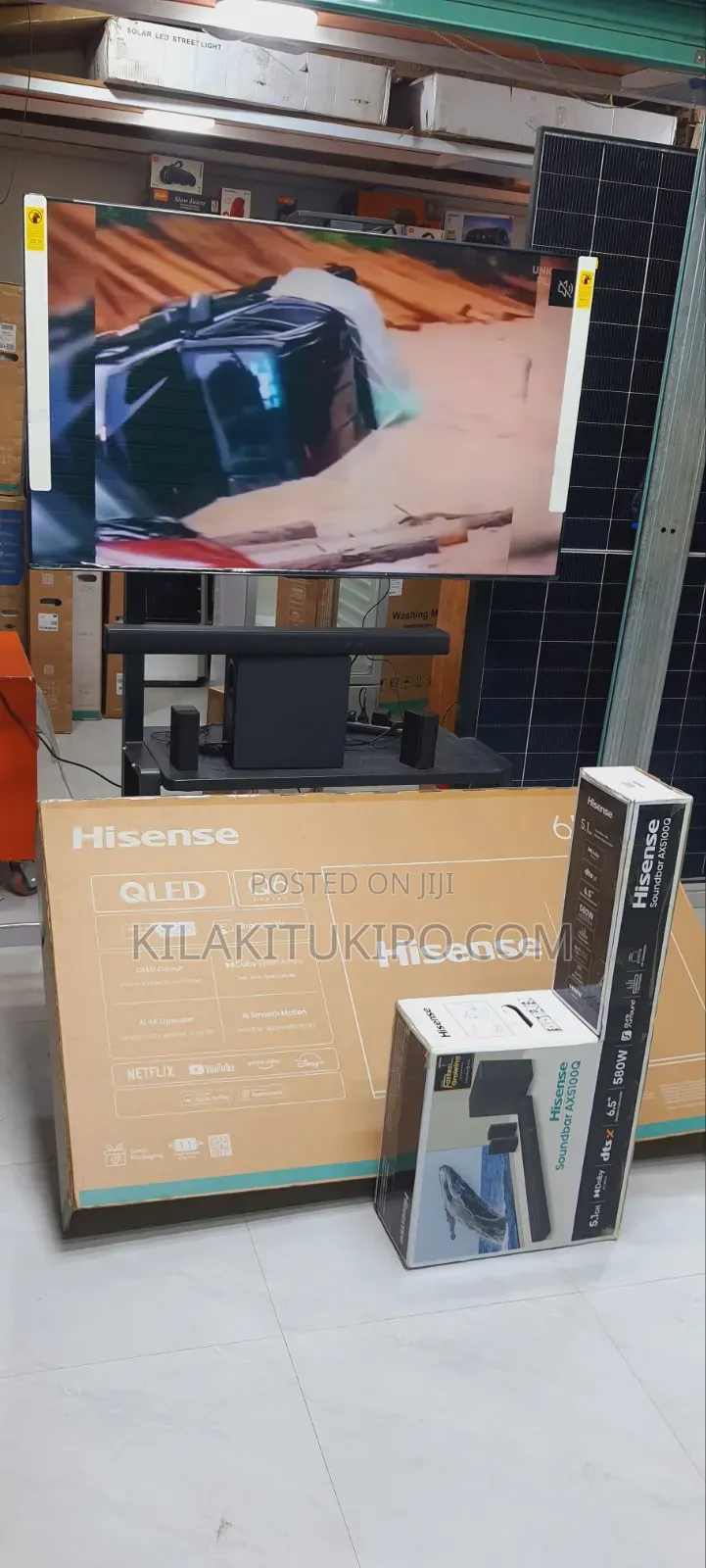 Hisense 65* Qled Sound Bar 580w Set
