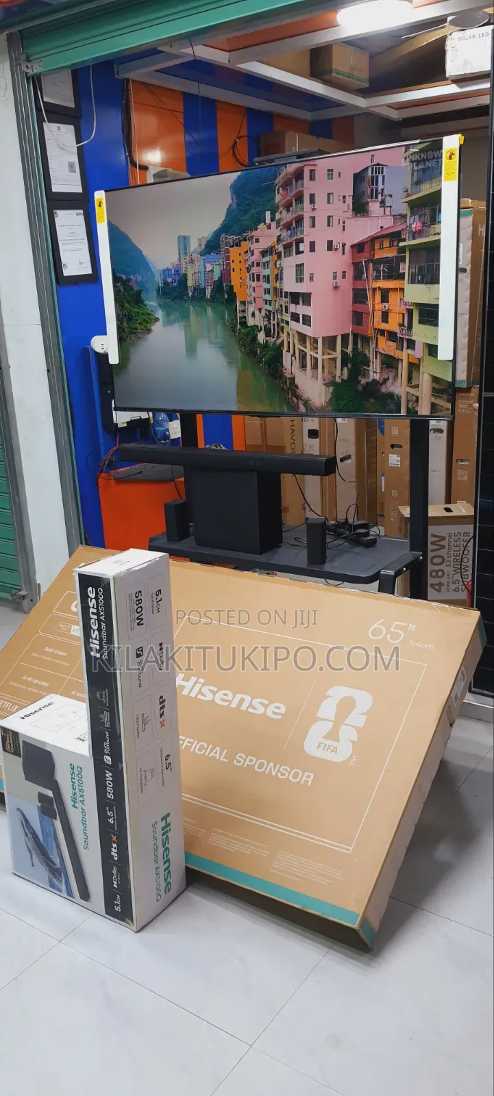 Hisense 65* Qled Sound Bar 580w Set