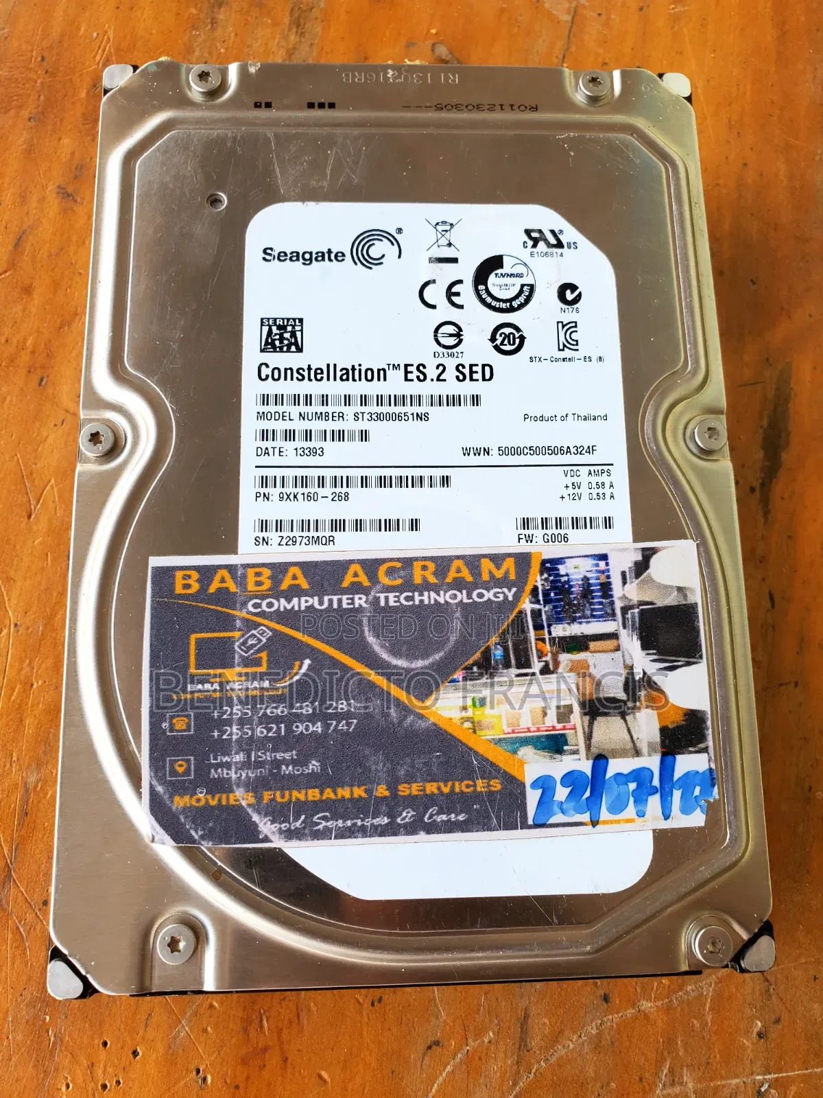 Sagate Hard Disc 3TB