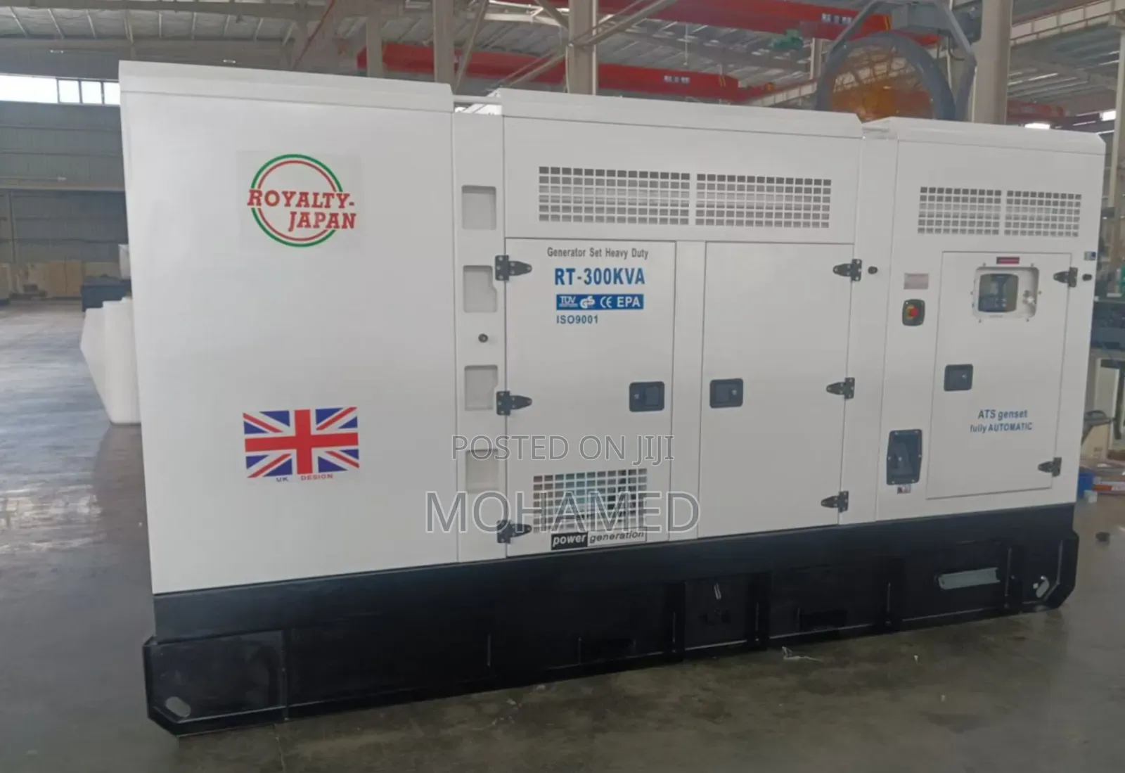 LOYALTY Diesel Generator 300 kVA–Nguvu Ya Uhakika Kwa Kazi Zako Kubwa