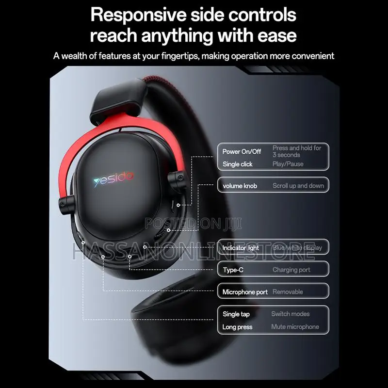 Yesido Ek07 Tri-Mode Gaming Headset