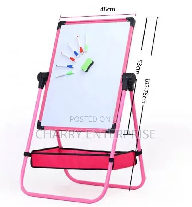Kids Double Sided Art Board Easel With a Storage Box Easy to Draw