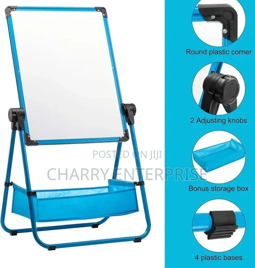 Kids Double Sided Art Board Easel With a Storage Box Easy to Draw