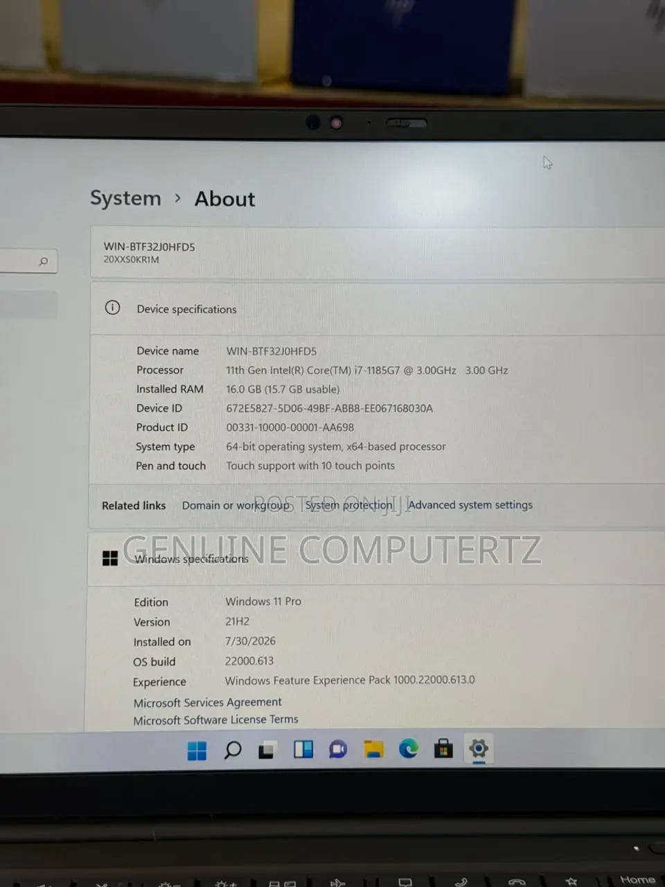 Laptop Lenovo ThinkPad X1 Carbon 16GB Intel Core i7 SSD 256GB