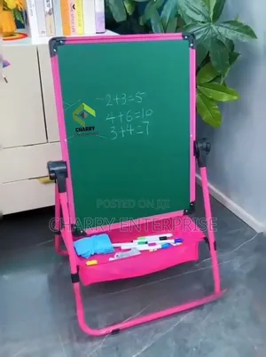 Kids Double Sided Art Board Easel With a Storage Box Easy to Draw