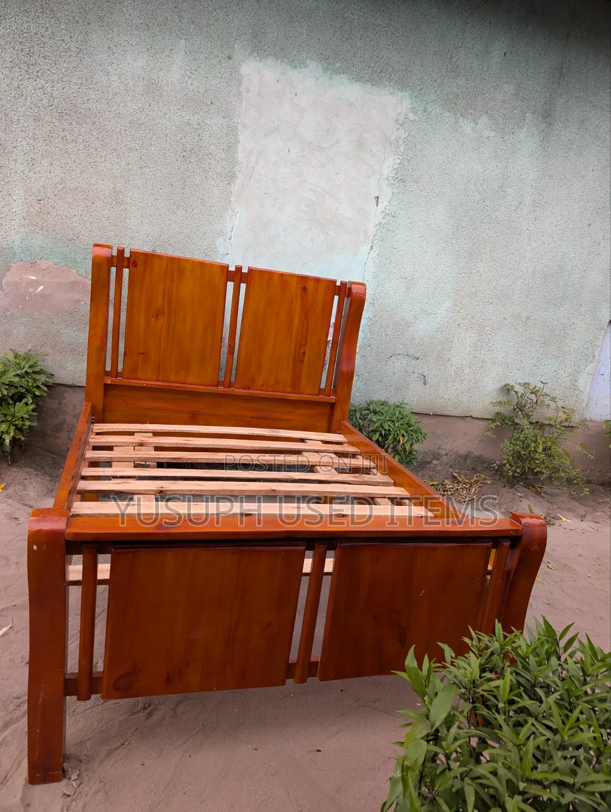 Wooden Bed From Tanzania- Kitanda