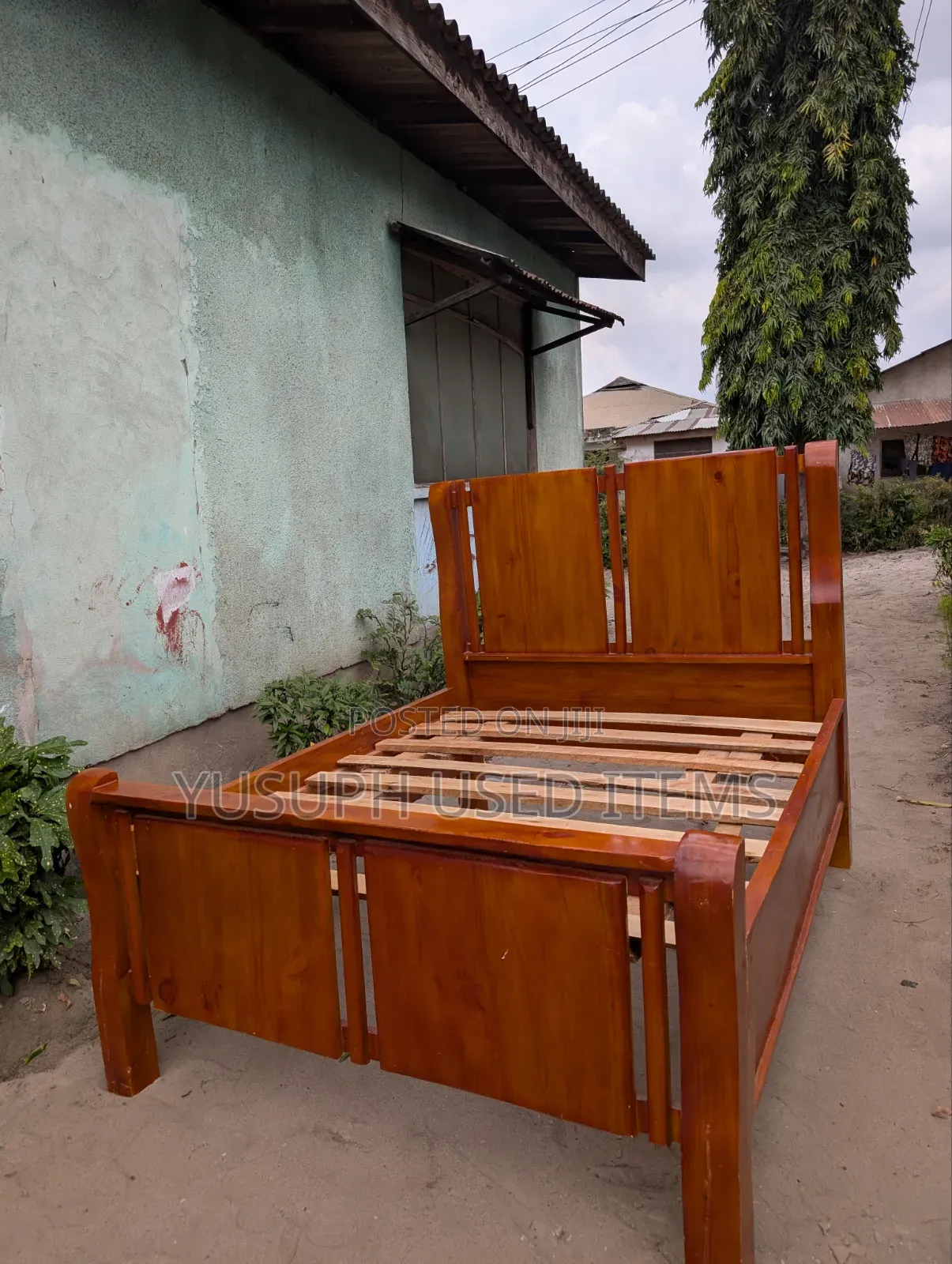 Wooden Bed From Tanzania- Kitanda