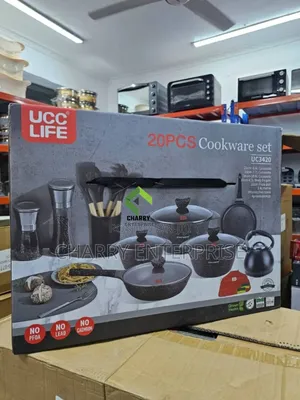 UCC LIFE 20 PCS COOKWARE SET Seti Ya Sufuria, Miko N.k Ni Nzur Sanaaa
