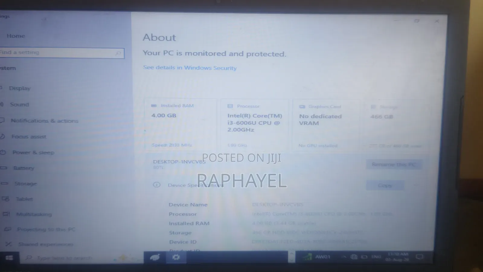 Laptop Lenovo V110 4GB Intel Core i3 HDD 500GB