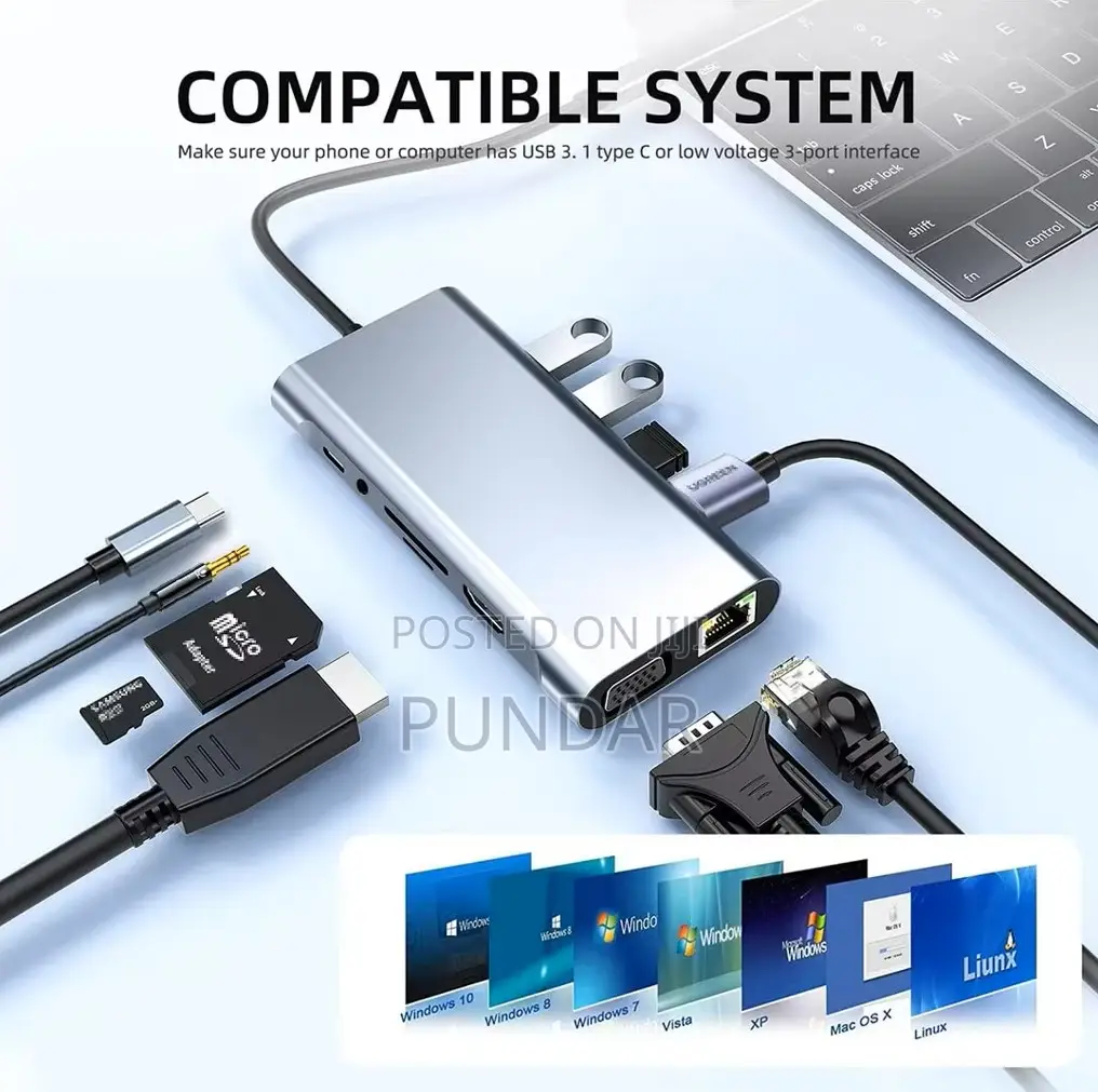 USB Hub Typr -C 11 in 1