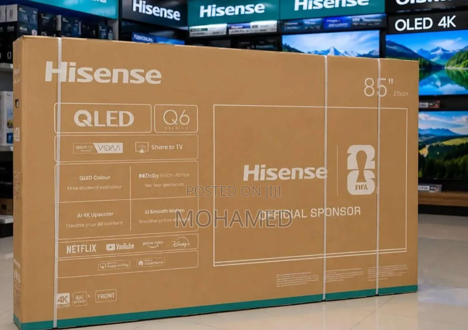  Hisense Qled 100” Smart TV 
Model: 100q7q