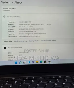 Laptop Lenovo ThinkPad X1 Carbon 16GB Intel Core i7 SSD 256GB