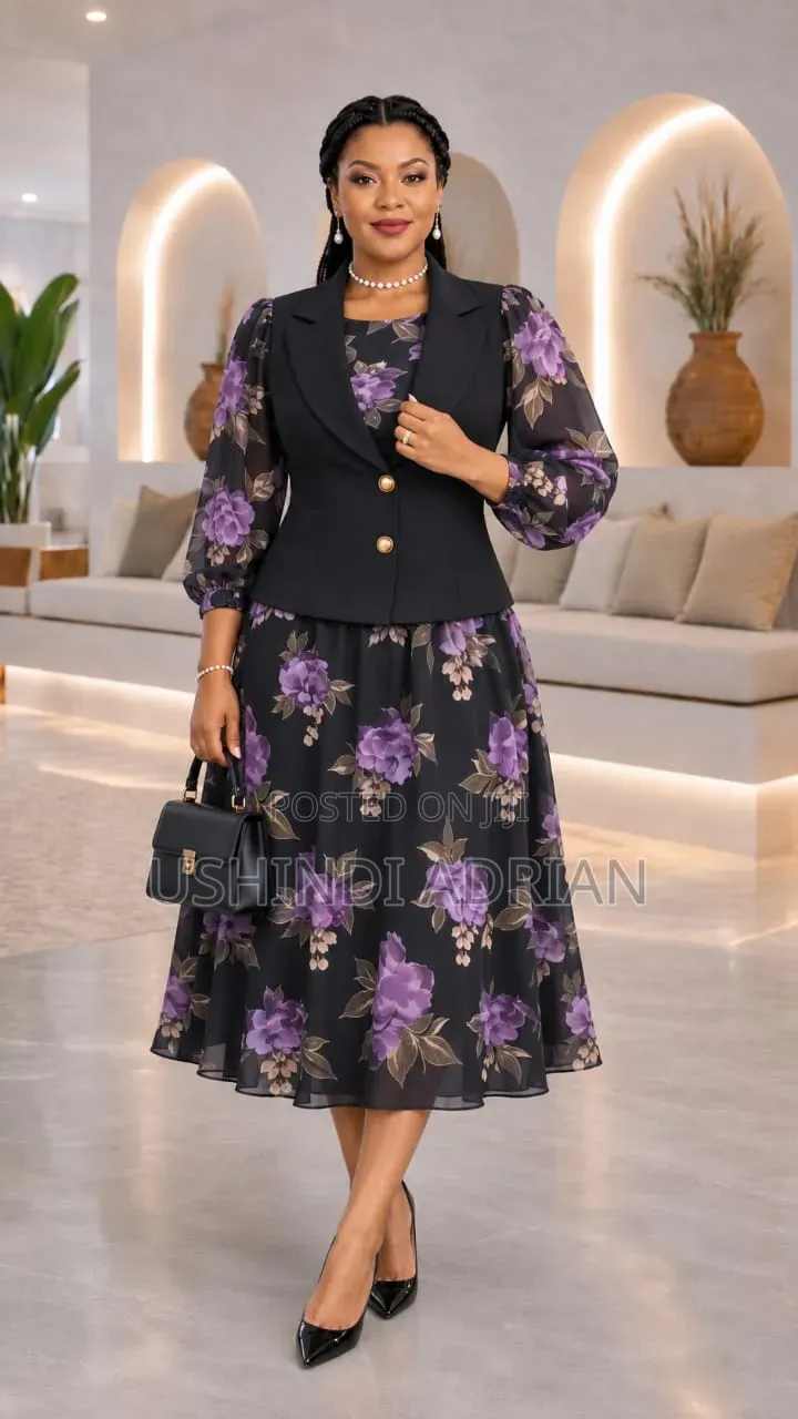 2 PC Dress Set–gauni Na Jacket