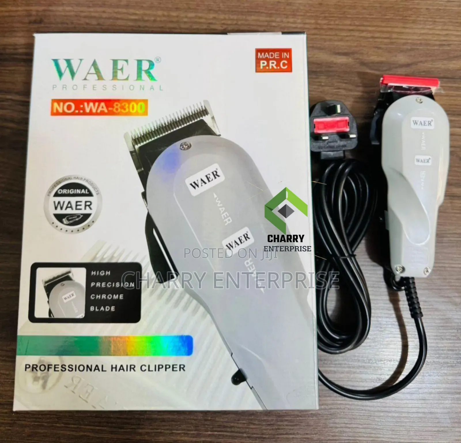Professional WAER Corded Electric Hair Clipper Mashine Ya Kunyolea