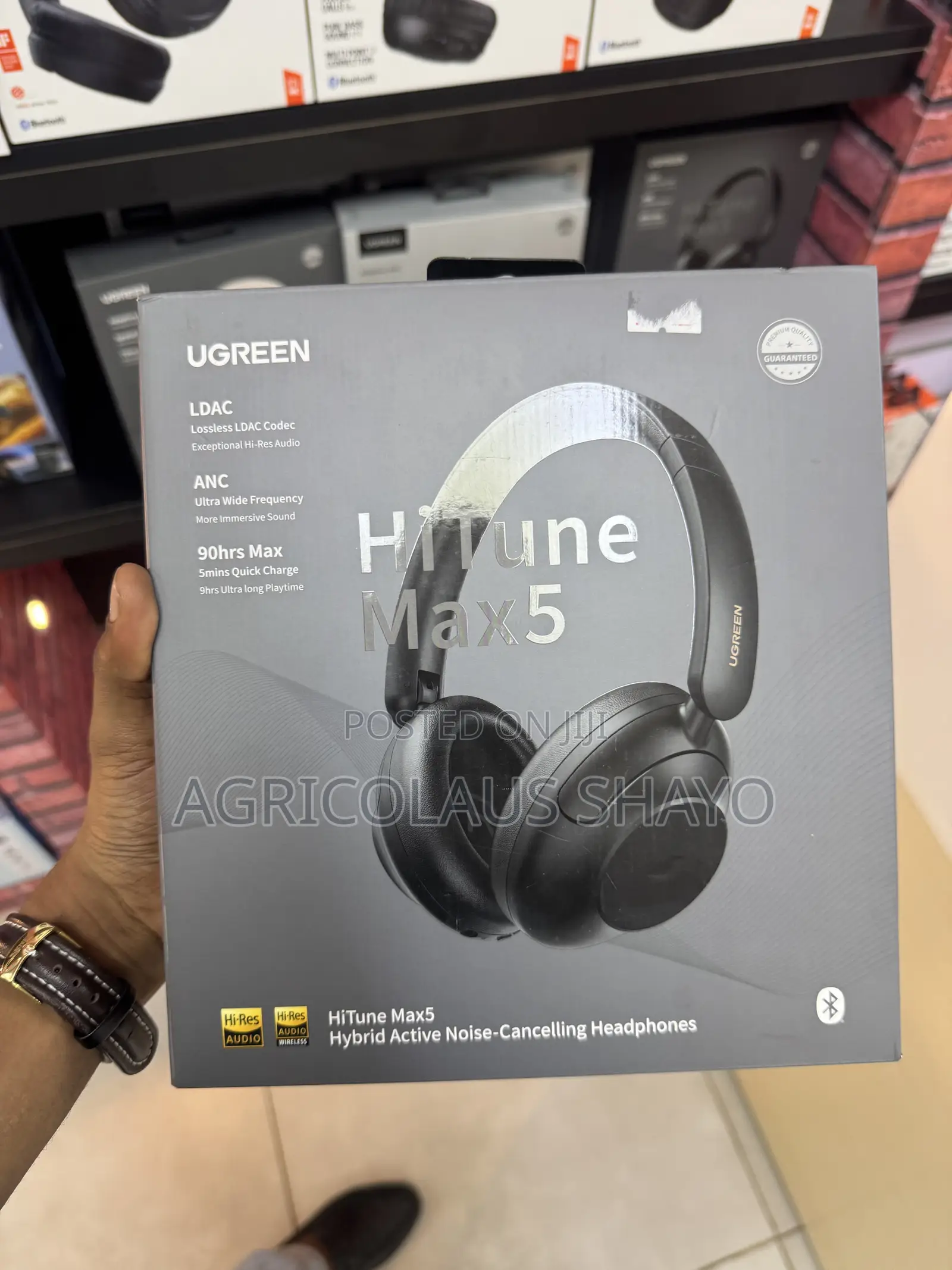 UGREEN HiTune Max5 Hybrid Active Noise-Cancelling Wireless Headphones