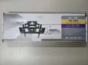NS-600 Full Motion TV Wall Mount Brackefor Screens 40-80 Inches.