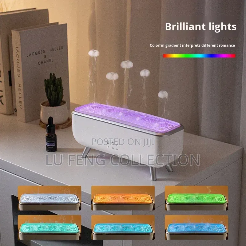 Smart Essential Oil Diffuser - Flame Humidifier With Remote