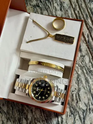 Luxury Men's Watch Gift Set – Watch, Bracelet, Chain Ring