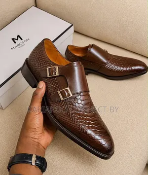 Men’s Luxury Double Monk Strap Leather Shoes