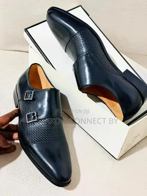 Men’s Luxury Double Monk Strap Leather Shoes
