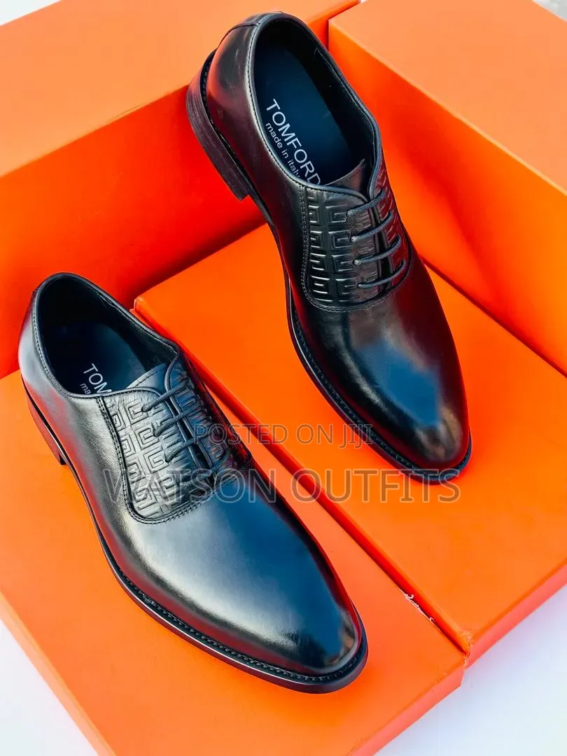 Tom Ford Brand 2 Colours Men's Leather Shoes Classic Footwears