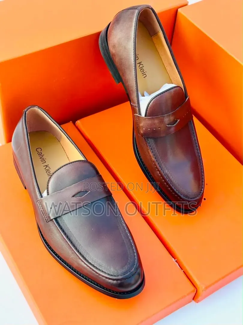 Ck Calvin KLEIN Brand 3 Colours Men's Leather Shoes