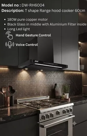 , *DIGIWAVE T Shape Rangehood Cooker Super Suction Motor