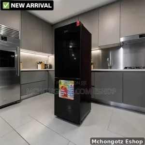 PMAX Combi Refrigerator 190L Black Top Freezer