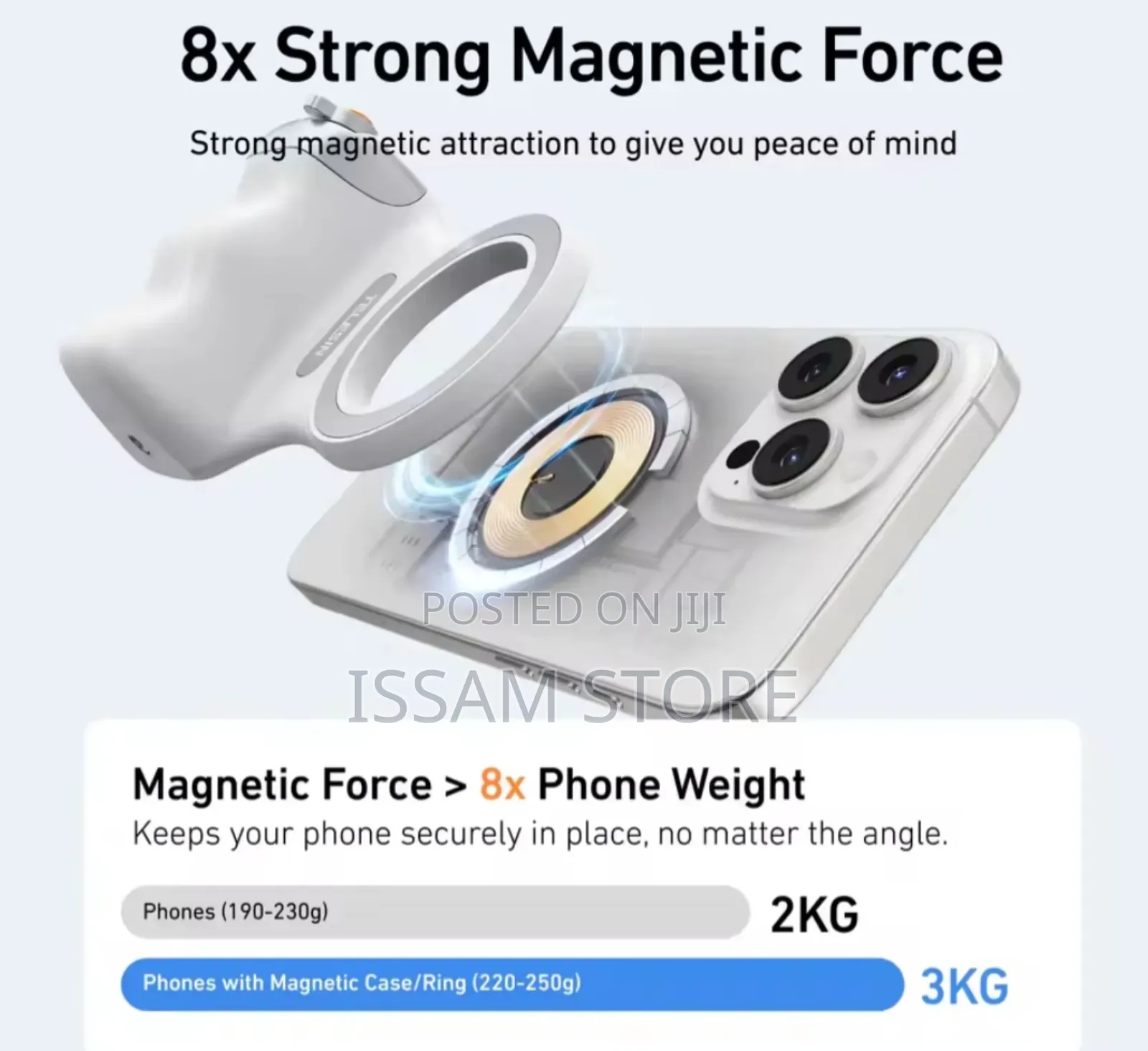 Magnetic Phone Camera Grip