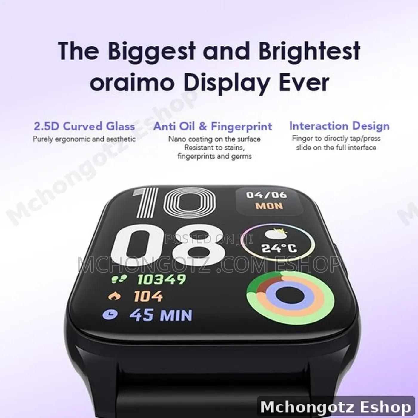 Oraimo Watch 4 Plus OSW-801 Smart Watch 2.01 Inch Bluetooth Call IP68