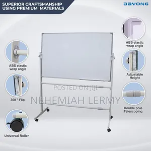 White Board With Stand (90×120)